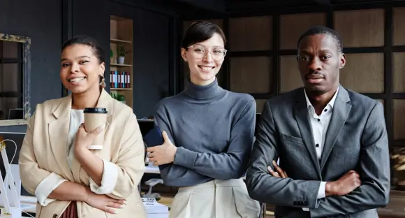 Legal professionals collaborating